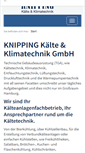 Mobile Screenshot of knipping-klima.de